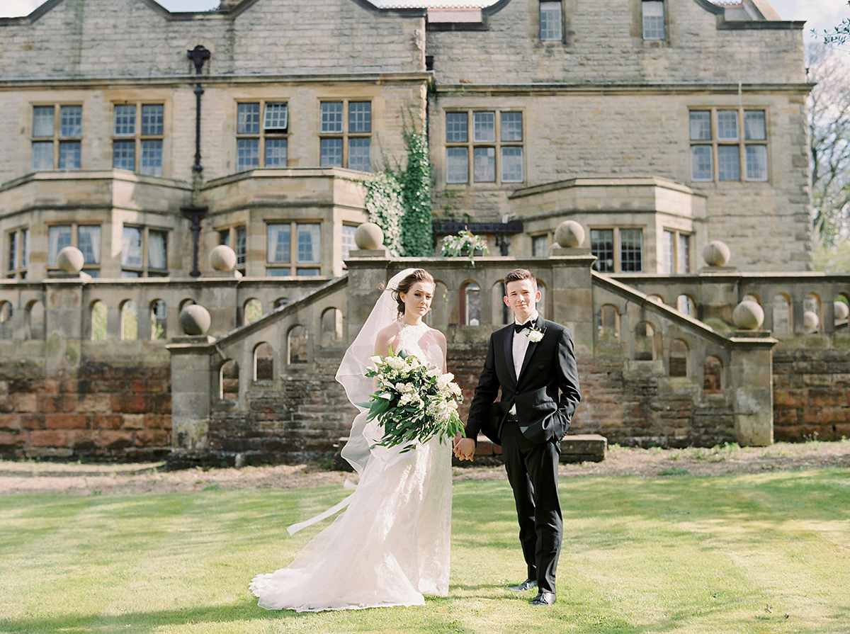 English elegance at Dunsley Hall country house hotel wedding venue in Whitby, North Yorkshire. Photography by Georgina Harrison.