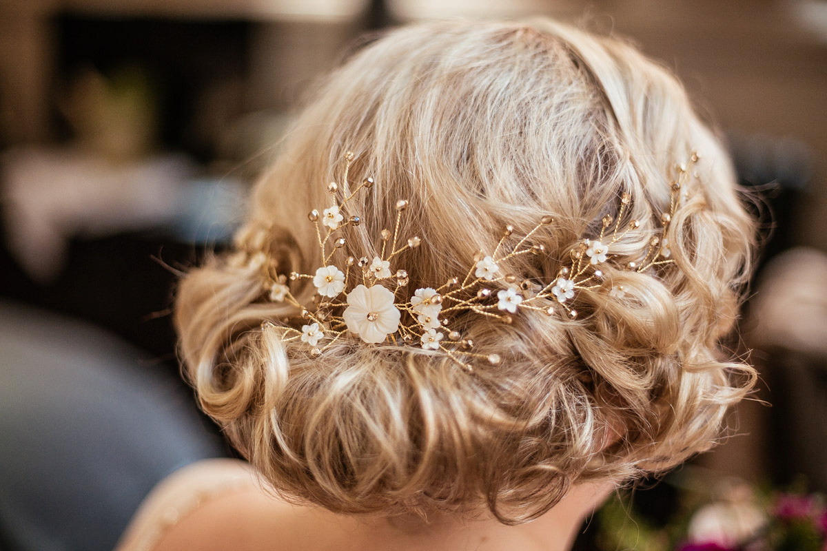 Daisy wears a Jenny Packham gown for her modern, stylish and colourful Manchester city wedding. Photography by Cassandra Lane.