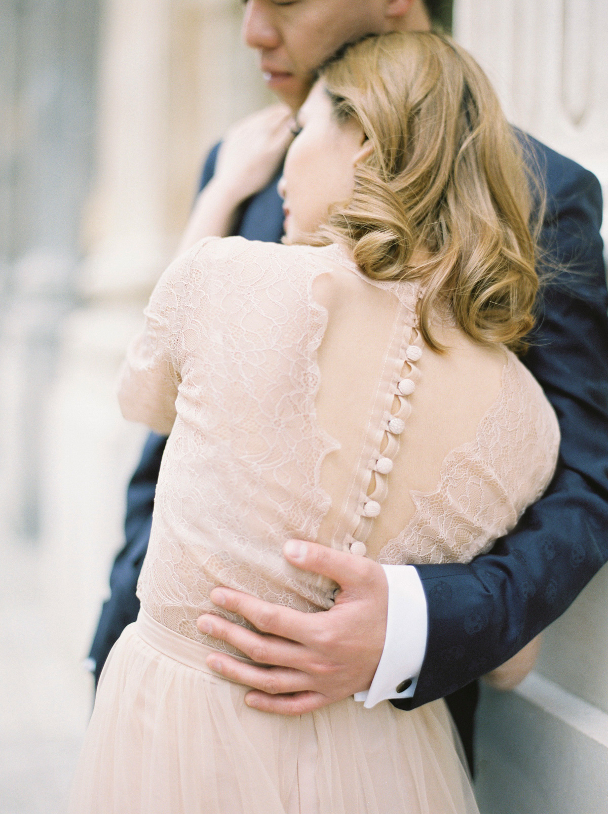 An engagement shoot in Paris. Photography by Zosia Zacharia.