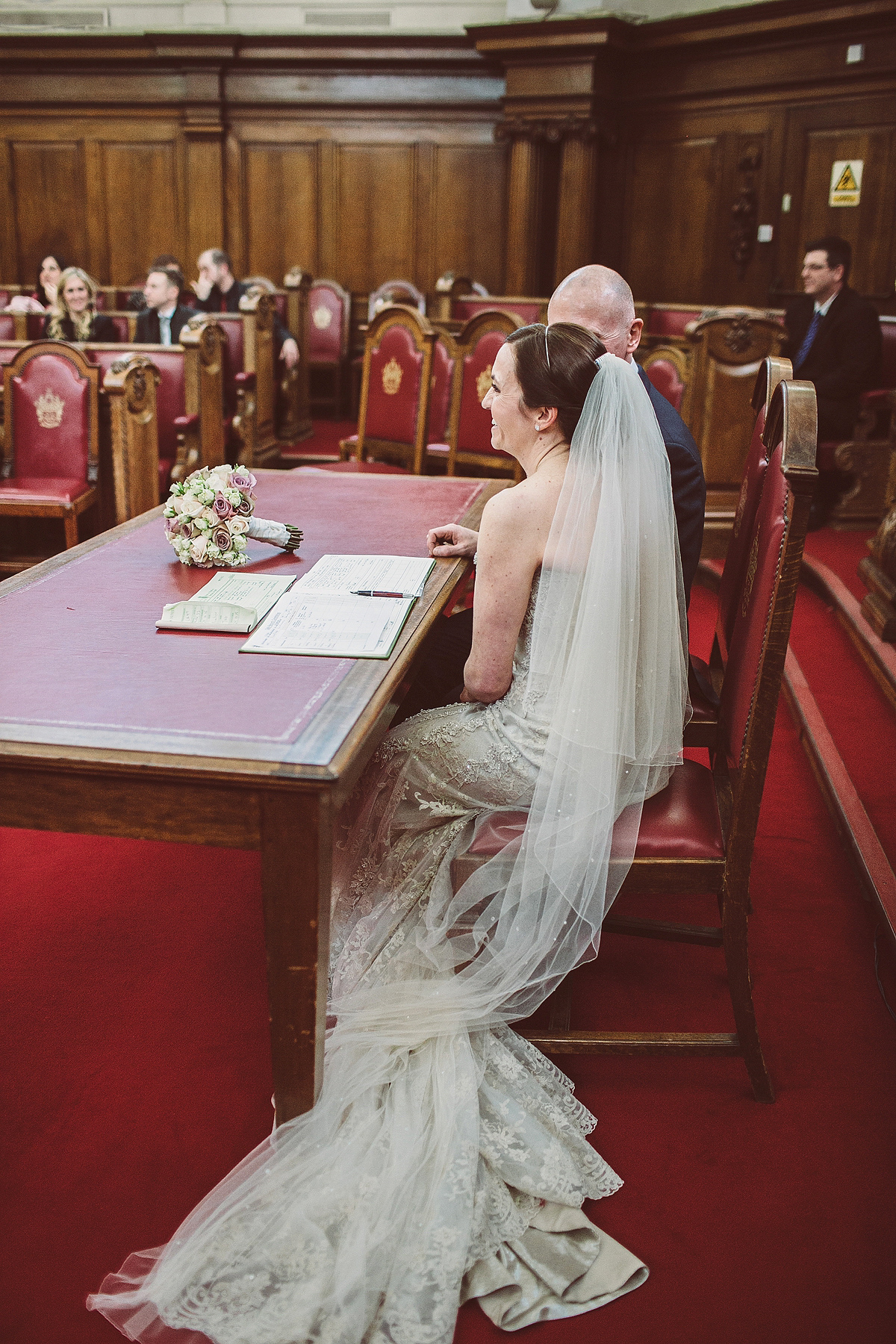Nicky wore a Justin Alexander gown for her relaxed and stylish winter wedding in East London. Photography by Lemonade Pictures. Nicky wore a Justin Alexander gown for her relaxed and stylish winter wedding in East London. Photography by Lemonade Pictures.