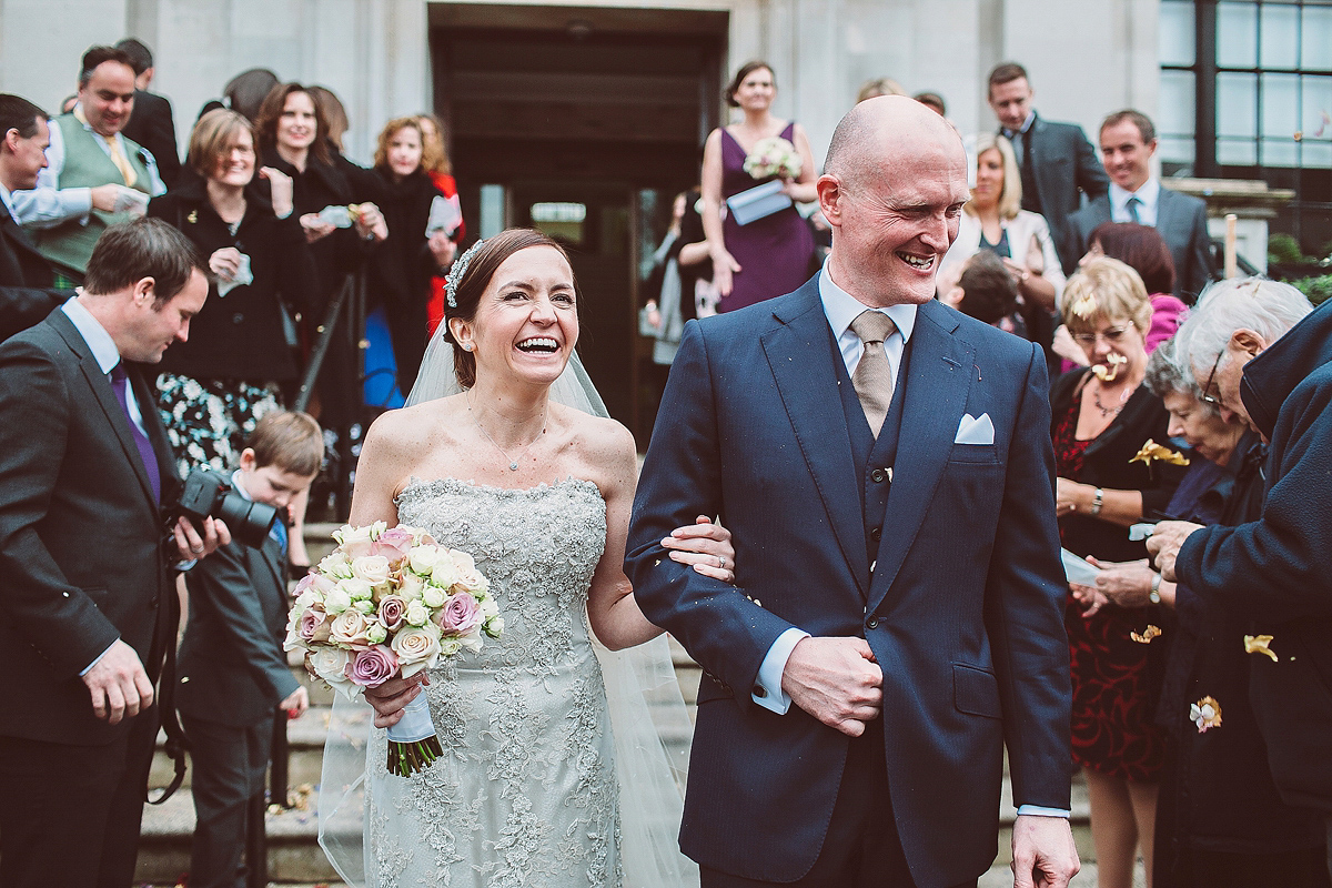 Nicky wore a Justin Alexander gown for her relaxed and stylish winter wedding in East London. Photography by Lemonade Pictures. Nicky wore a Justin Alexander gown for her relaxed and stylish winter wedding in East London. Photography by Lemonade Pictures.