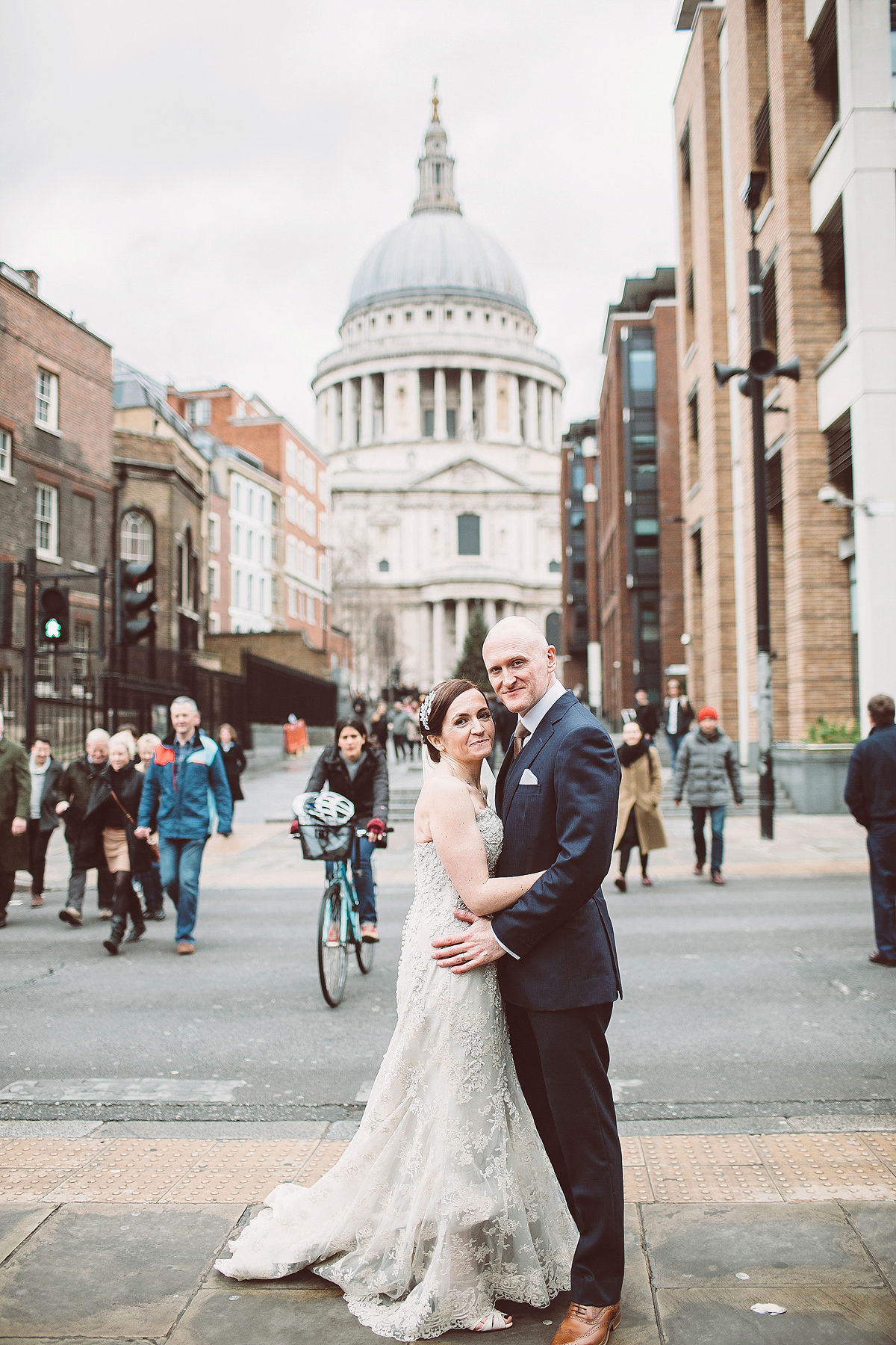 Nicky wore a Justin Alexander gown for her relaxed and stylish winter wedding in East London. Photography by Lemonade Pictures. Nicky wore a Justin Alexander gown for her relaxed and stylish winter wedding in East London. Photography by Lemonade Pictures.