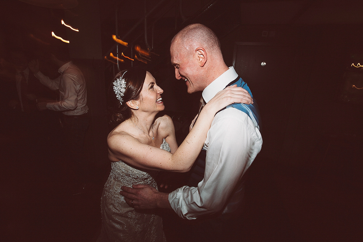Nicky wore a Justin Alexander gown for her relaxed and stylish winter wedding in East London. Photography by Lemonade Pictures. Nicky wore a Justin Alexander gown for her relaxed and stylish winter wedding in East London. Photography by Lemonade Pictures.