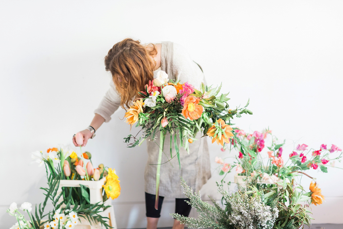 How to design your own wedding bouquet - advice from Georgia of Westwood Design. Images by Sarah Hannam Photography.