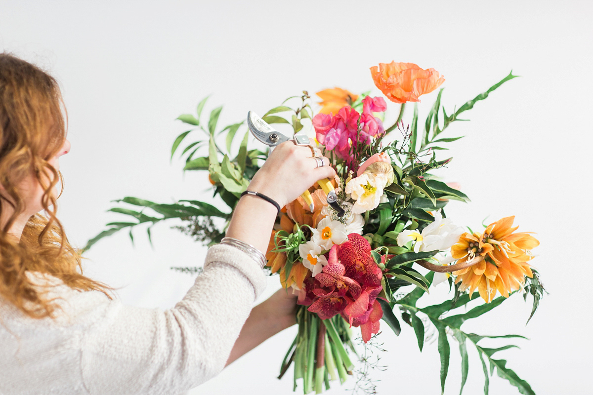 How to design your own wedding bouquet - advice from Georgia of Westwood Design. Images by Sarah Hannam Photography.