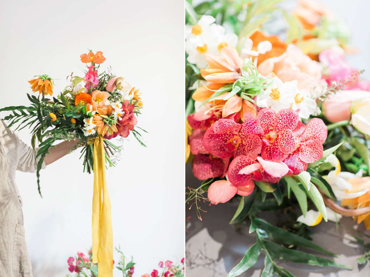 How to design your own wedding bouquet - advice from Georgia of Westwood Design. Images by Sarah Hannam Photography.