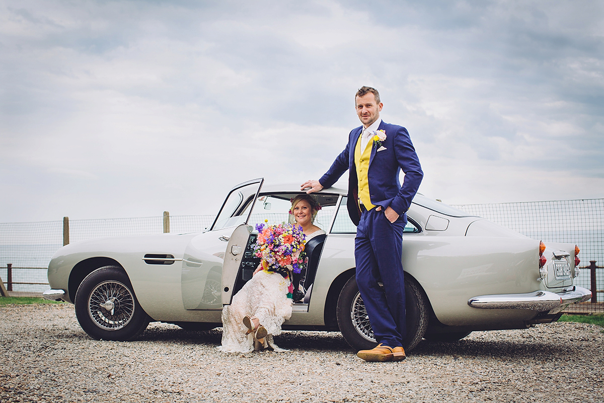 A bridal boutique owner's colourful, whimsical, bluebell filled woodland wedding. Photography by Olegs Samsonovs.