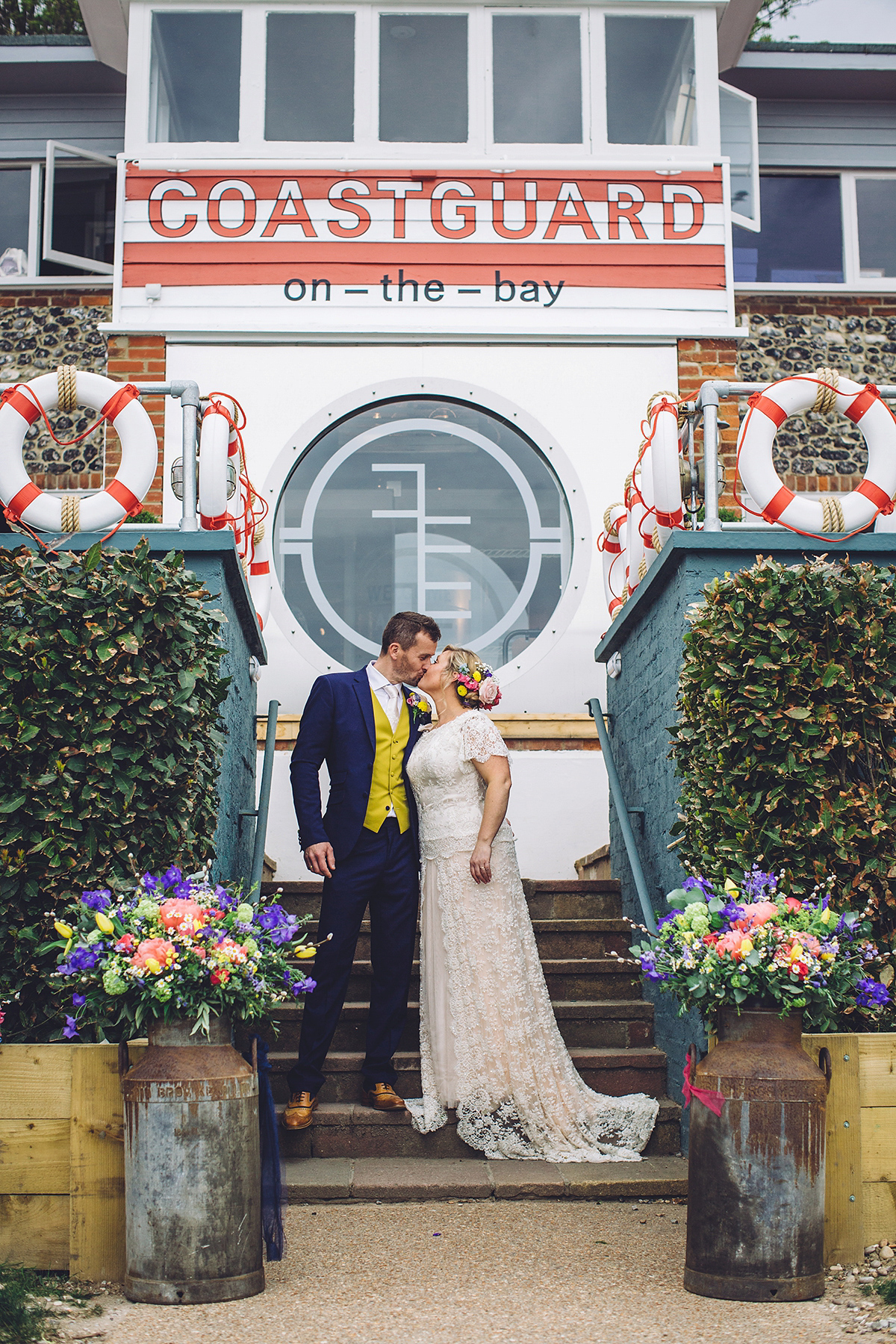 A bridal boutique owner's colourful, whimsical, bluebell filled woodland wedding. Photography by Olegs Samsonovs.