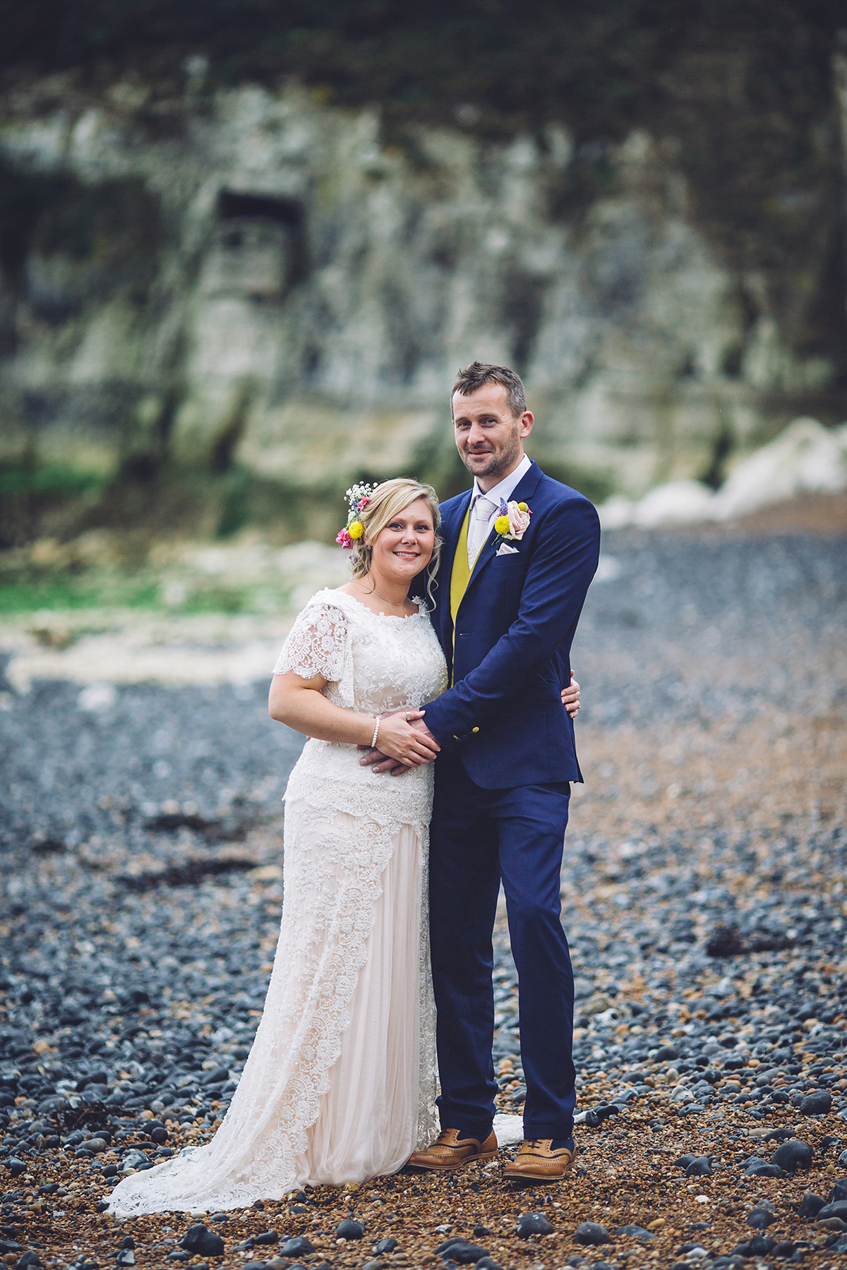 A bridal boutique owner's colourful, whimsical, bluebell filled woodland wedding. Photography by Olegs Samsonovs.