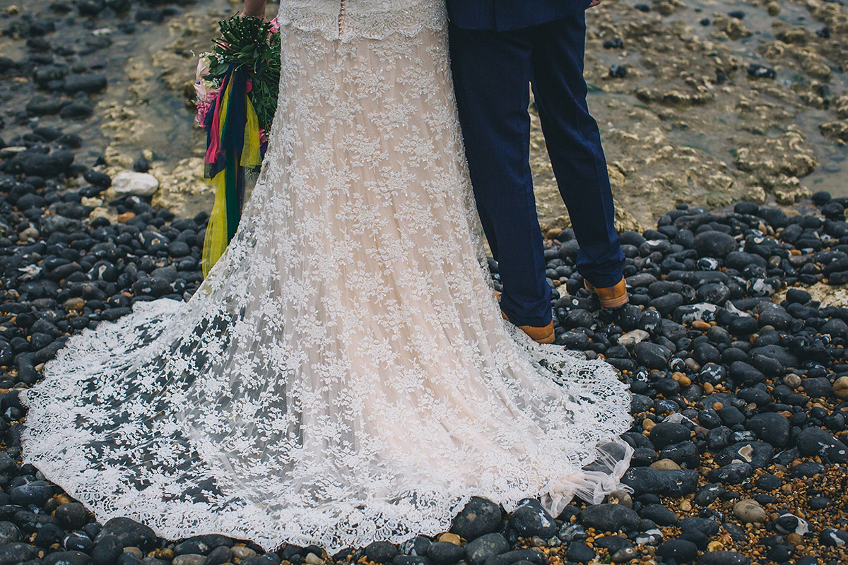 A bridal boutique owner's colourful, whimsical, bluebell filled woodland wedding. Photography by Olegs Samsonovs.