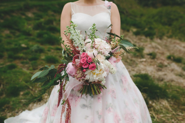 A Floral Wedding Dress by Sassi Holford for a Summer Celebration in the Peak District