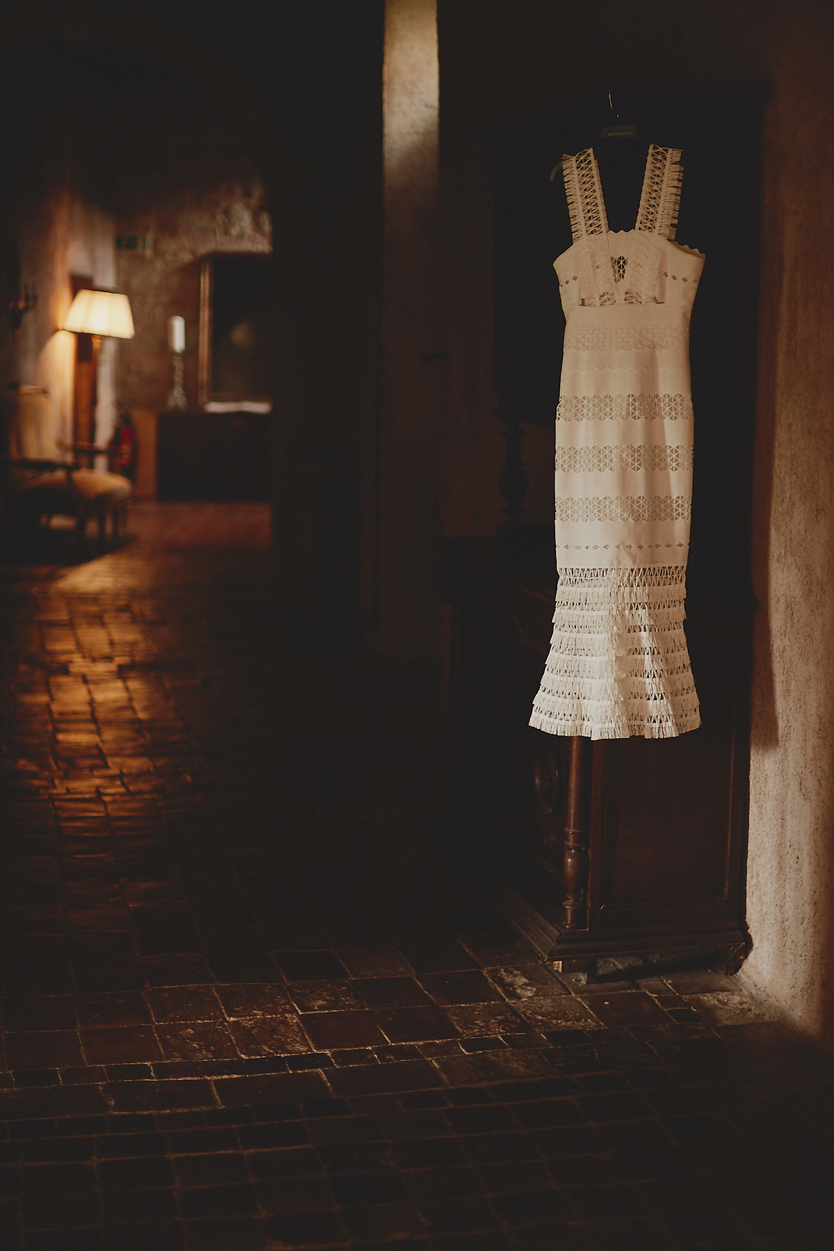 Katie wore a Jonathan Simkhai dress for her chic and rustic wedding at L'Abbay Chateau De Camon in France. Photography by Andrew D Hamilton