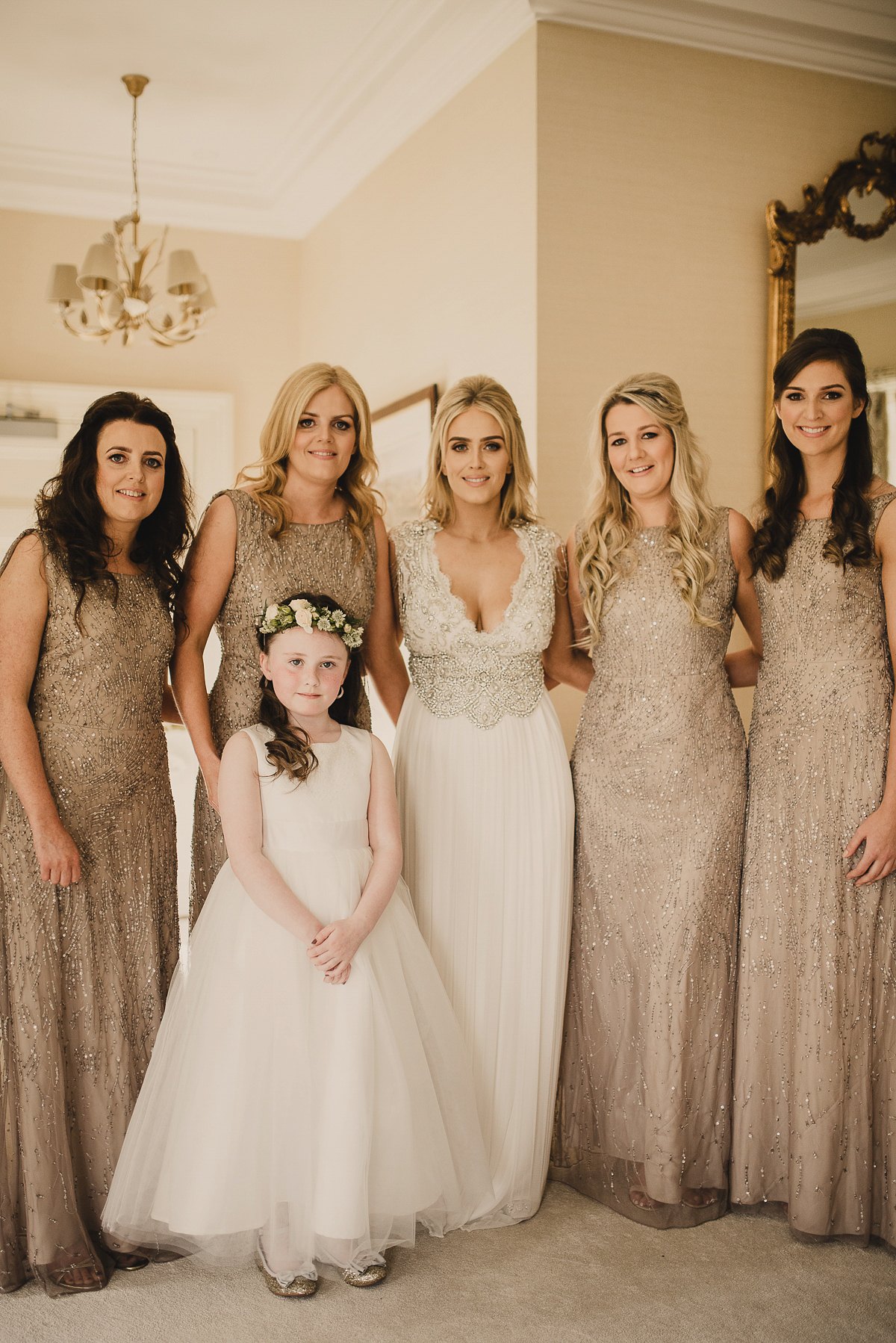 Bride Leona wears an Anna Campbell gown for her bohemian inspired wedding in Ireland. Photography by Tomasz Kornas.