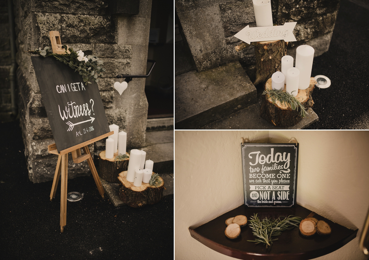 Bride Leona wears an Anna Campbell gown for her bohemian inspired wedding in Ireland. Photography by Tomasz Kornas.