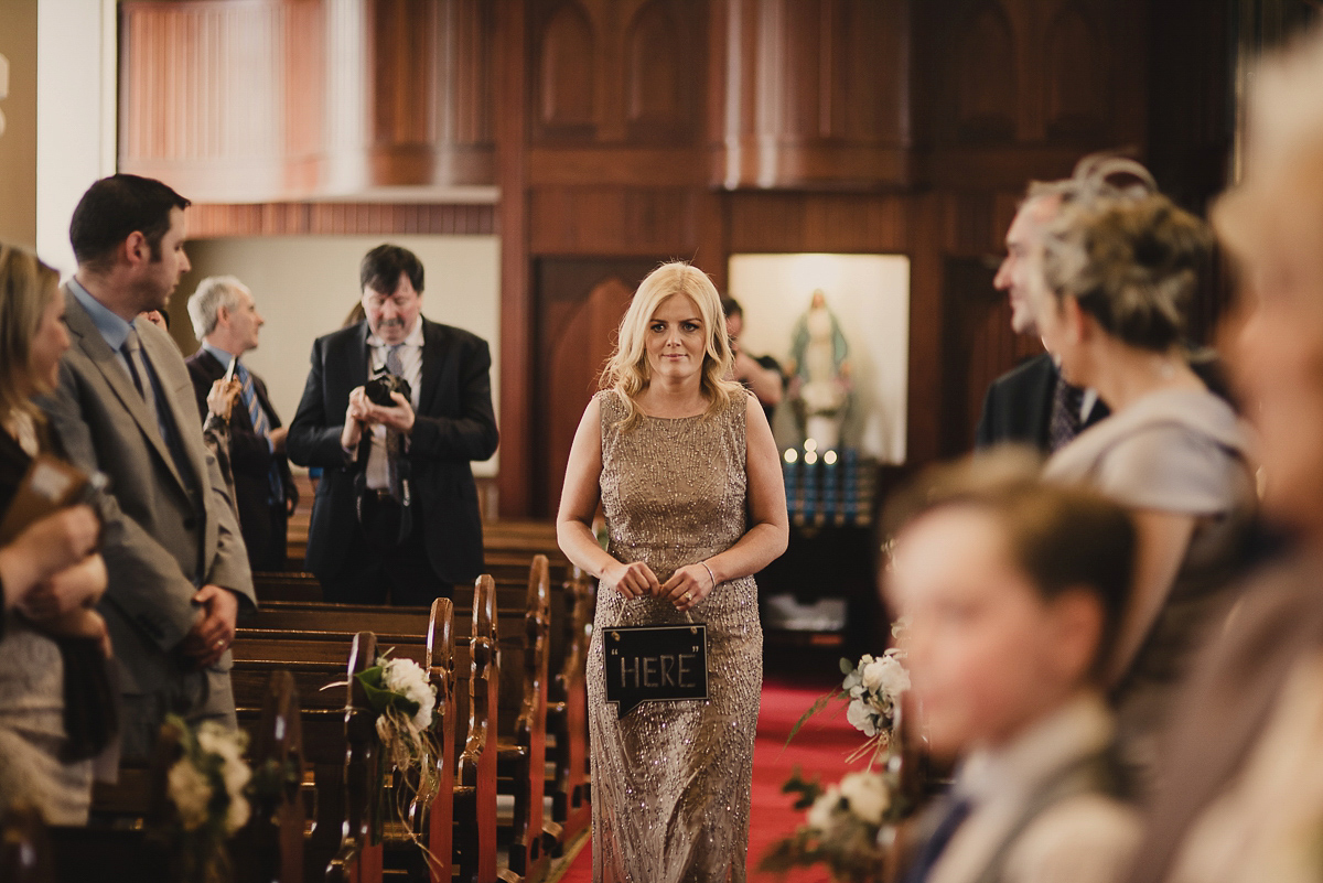 Bride Leona wears an Anna Campbell gown for her bohemian inspired wedding in Ireland. Photography by Tomasz Kornas.