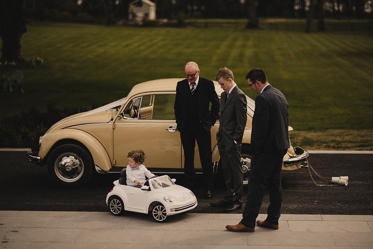 Bride Leona wears an Anna Campbell gown for her bohemian inspired wedding in Ireland. Photography by Tomasz Kornas.