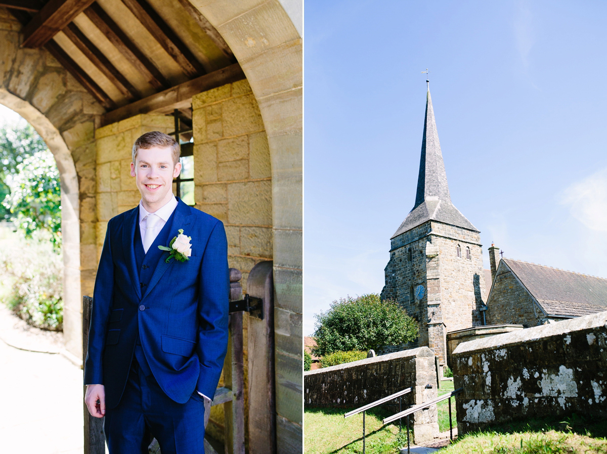 Hollie wore a Lusan Mandongus gown for her tipi wedding set in the Sussex countryside. Photography by Hayley Savage.