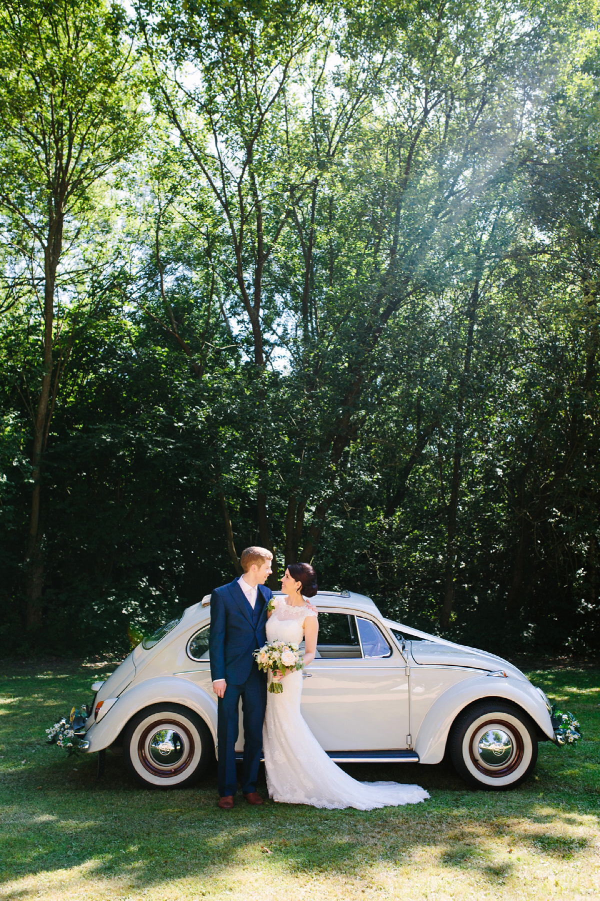 Hollie wore a Lusan Mandongus gown for her tipi wedding set in the Sussex countryside. Photography by Hayley Savage.