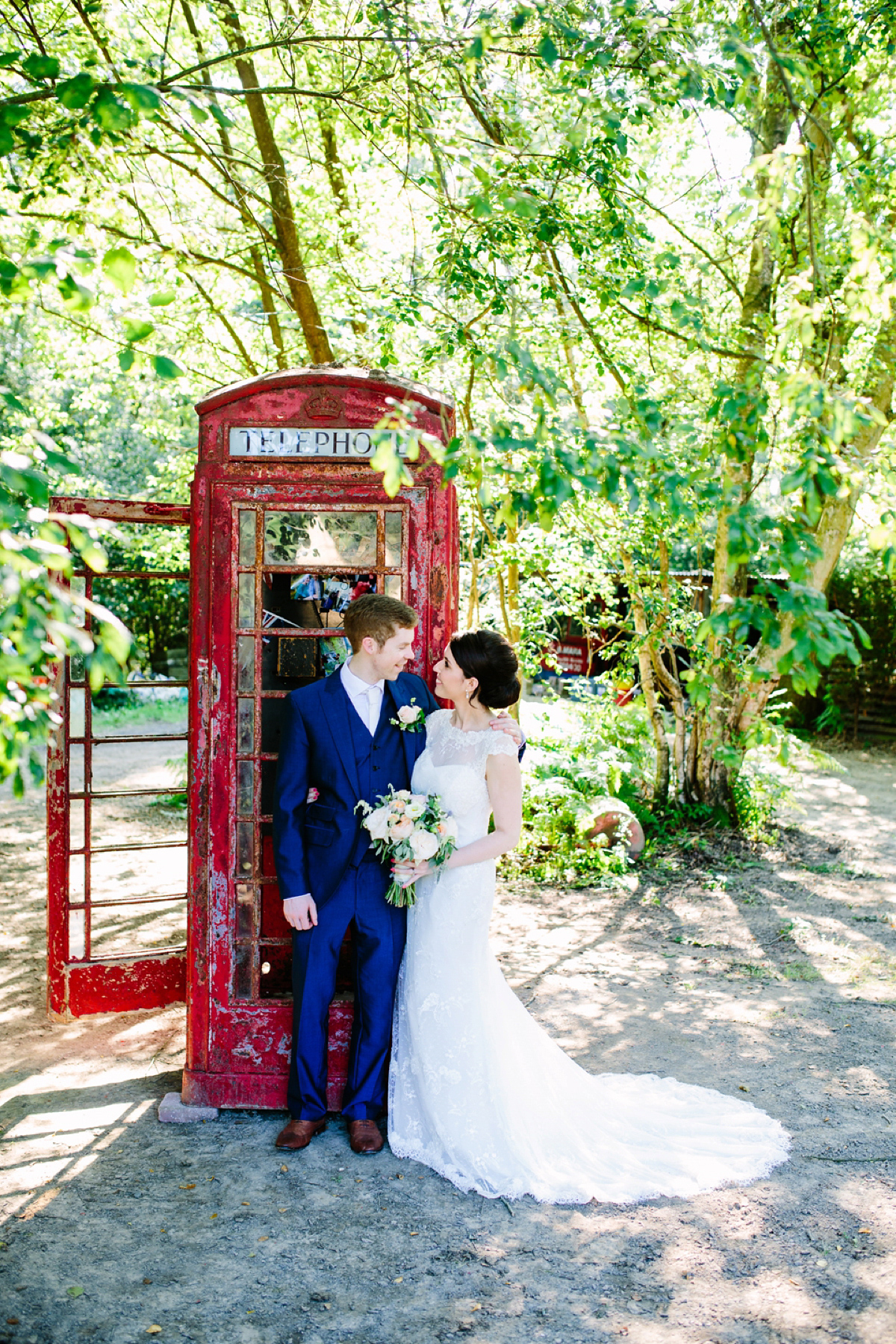 Hollie wore a Lusan Mandongus gown for her tipi wedding set in the Sussex countryside. Photography by Hayley Savage.