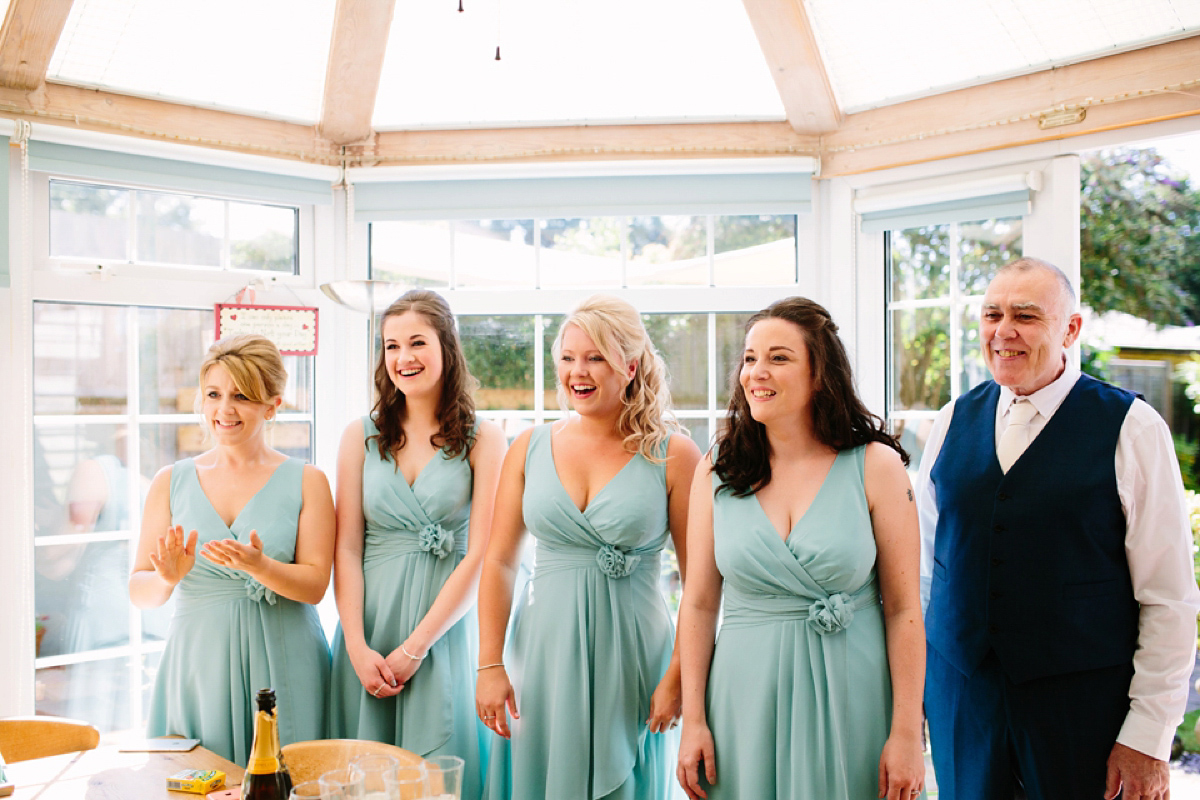 Hollie wore a Lusan Mandongus gown for her tipi wedding set in the Sussex countryside. Photography by Hayley Savage.