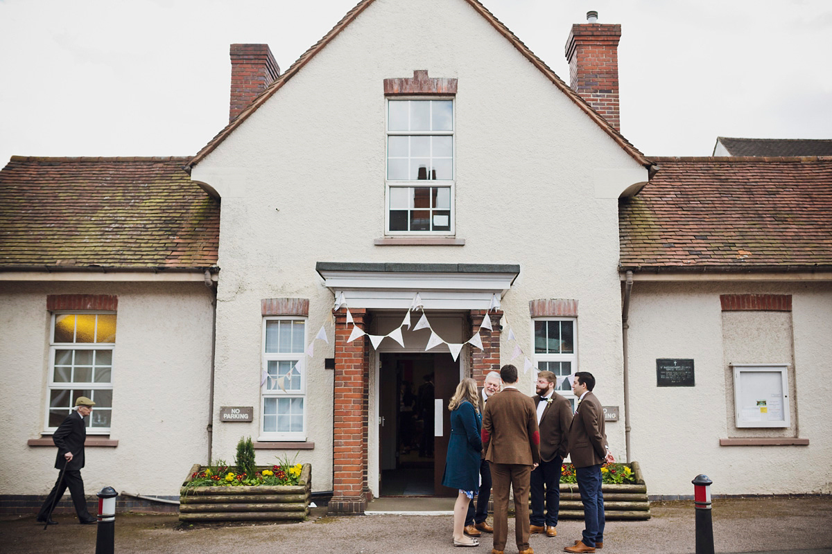 Natalie wore the Frieda gown by Naomi Neoh for her relaxed, elegant and romantic country house wedding. Photography by Mark Tattersall.