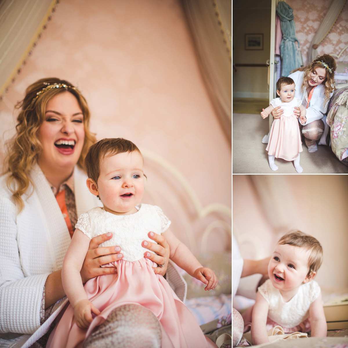 Jenny Packham and wildflower elegance for a Peak District Wedding in pastel shades. Images by S6 Photography.