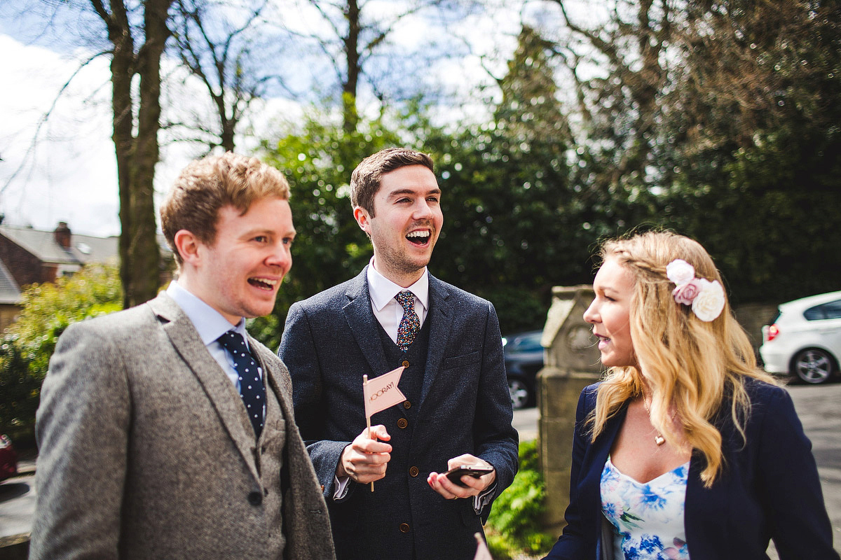 Jenny Packham and wildflower elegance for a Peak District Wedding in pastel shades. Images by S6 Photography.