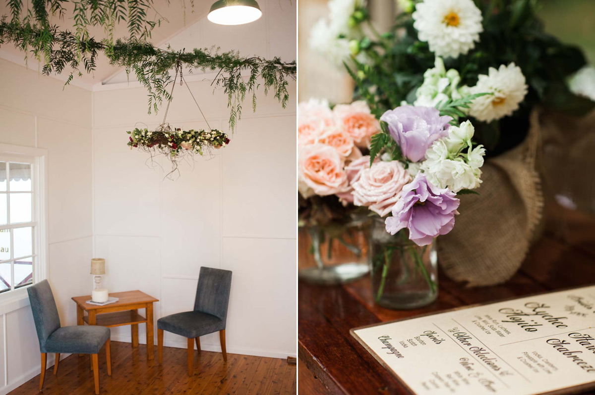 Rebecca wore a Karen Willis Holmes gown for her relaxed and romantic outdoor garden wedding in Australia. Photography by Mr Edwards.