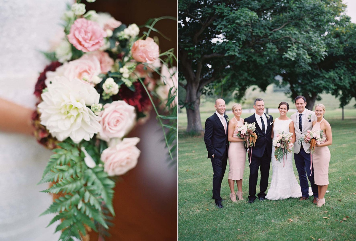 Rebecca wore a Karen Willis Holmes gown for her relaxed and romantic outdoor garden wedding in Australia. Photography by Mr Edwards.