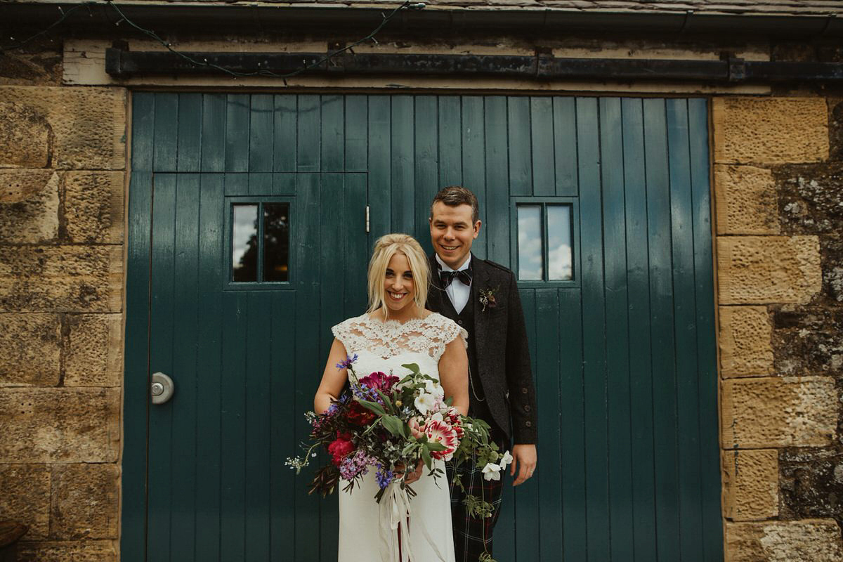 Stewart Parvin Lace And Bridesmaids In Emerald For A Nature Inspired Scottish Wedding 57 wpid441374 stewart parvin nature scottish wedding 441