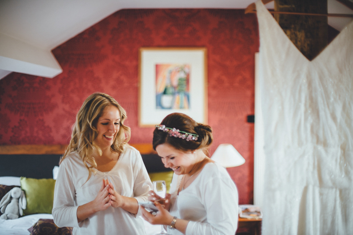 Lucy wore a 1920s inspired drop waist gown by Charlie Brear for her magical Autumn Papakata tipi wedding at Middlesmoor in Yorkshire. Silversixpence Films + Flawless Photography.