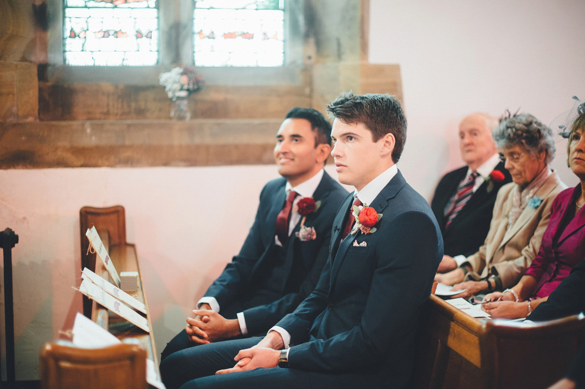 Lucy wore a 1920s inspired drop waist gown by Charlie Brear for her magical Autumn Papakata tipi wedding at Middlesmoor in Yorkshire. Silversixpence Films + Flawless Photography.