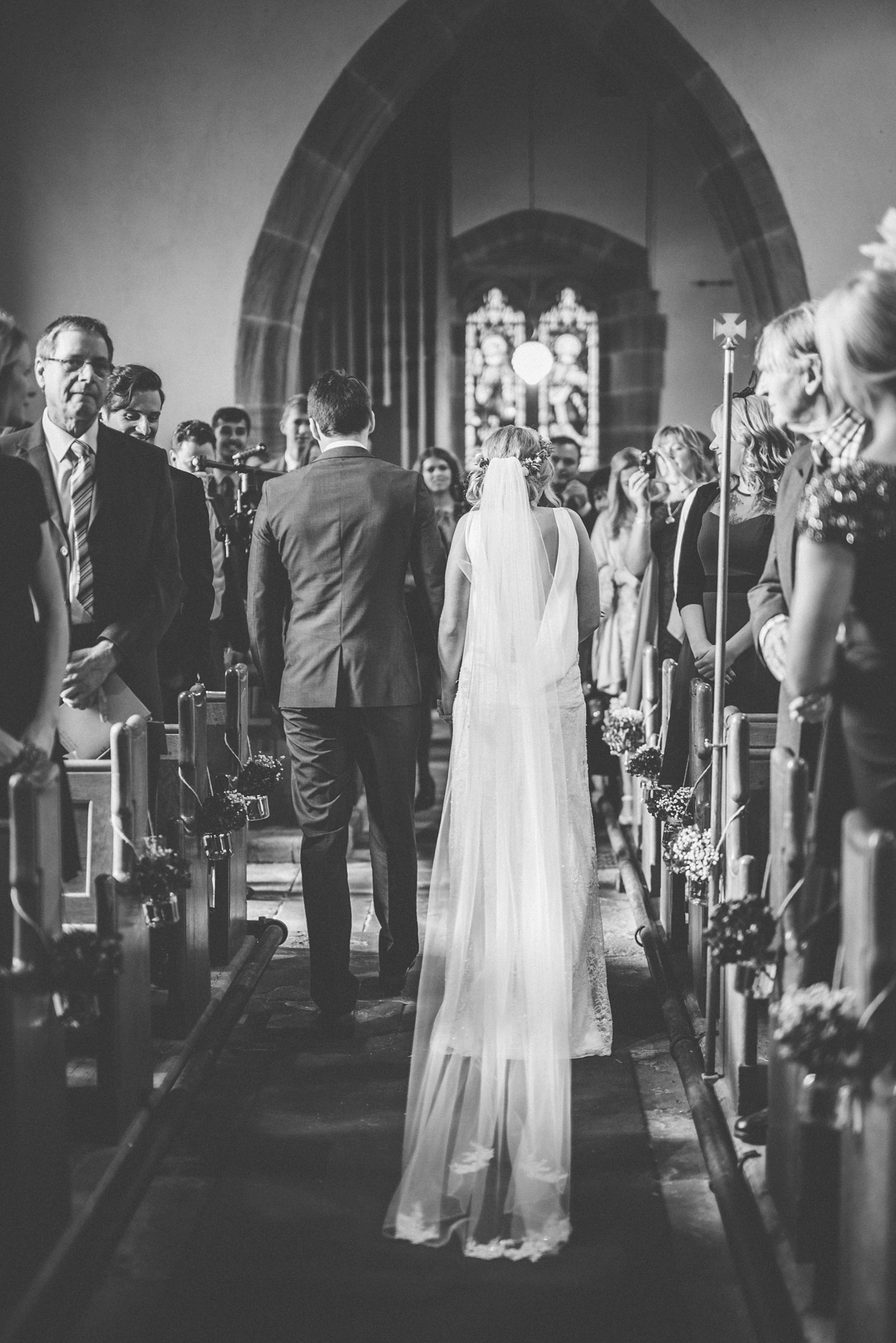 Lucy wore a 1920s inspired drop waist gown by Charlie Brear for her magical Autumn Papakata tipi wedding at Middlesmoor in Yorkshire. Silversixpence Films + Flawless Photography.