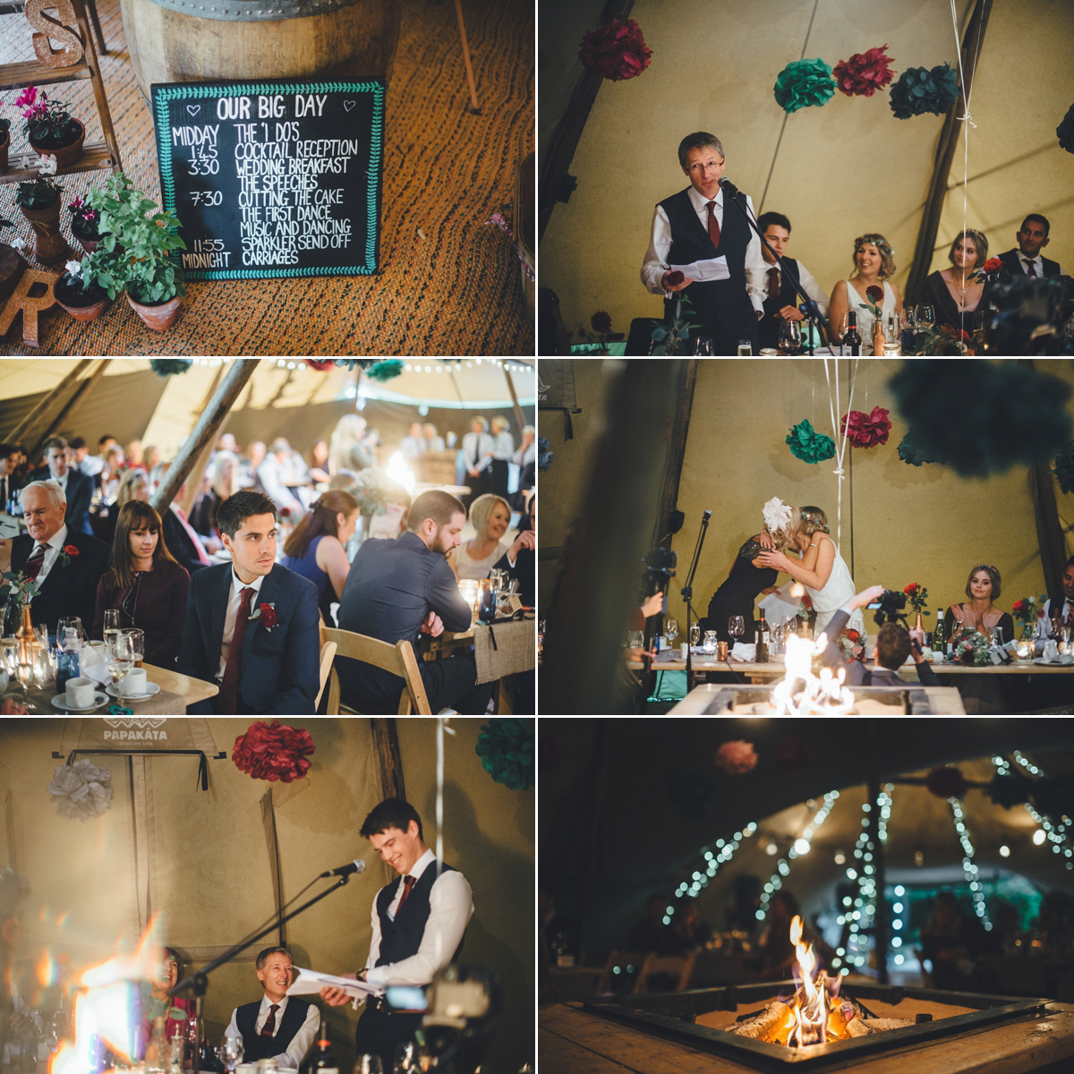 Lucy wore a 1920s inspired drop waist gown by Charlie Brear for her magical Autumn Papakata tipi wedding at Middlesmoor in Yorkshire. Silversixpence Films + Flawless Photography.