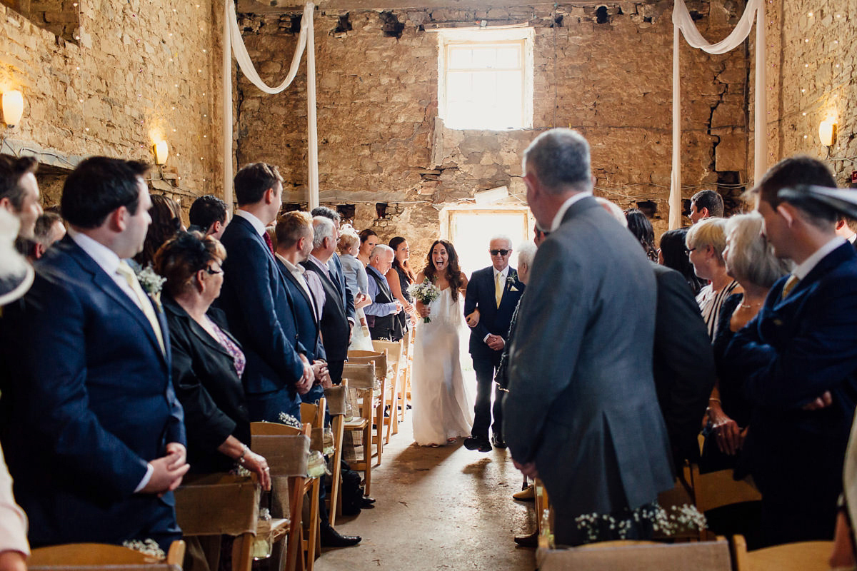 Gemma wore a boho inspired wedding dress by Wilden bride for her lovely Spring country house wedding in Devon. Images by Freckle Photography.