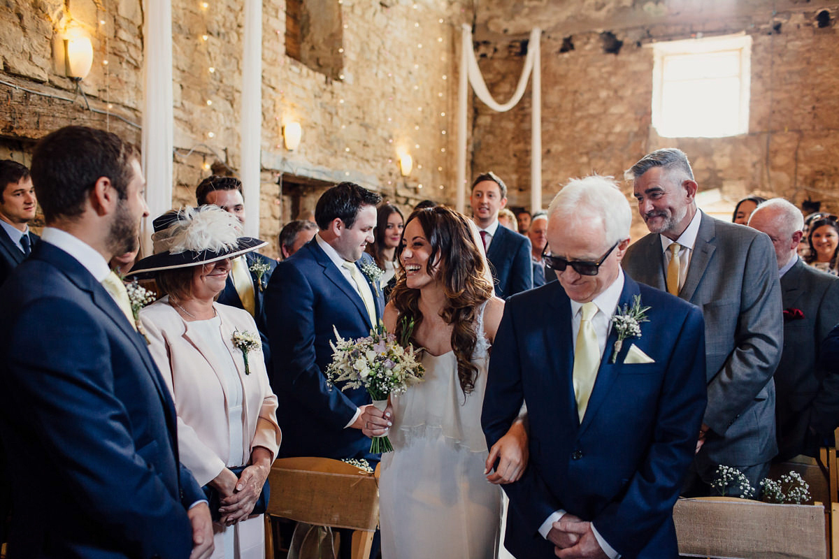 Gemma wore a boho inspired wedding dress by Wilden bride for her lovely Spring country house wedding in Devon. Images by Freckle Photography.