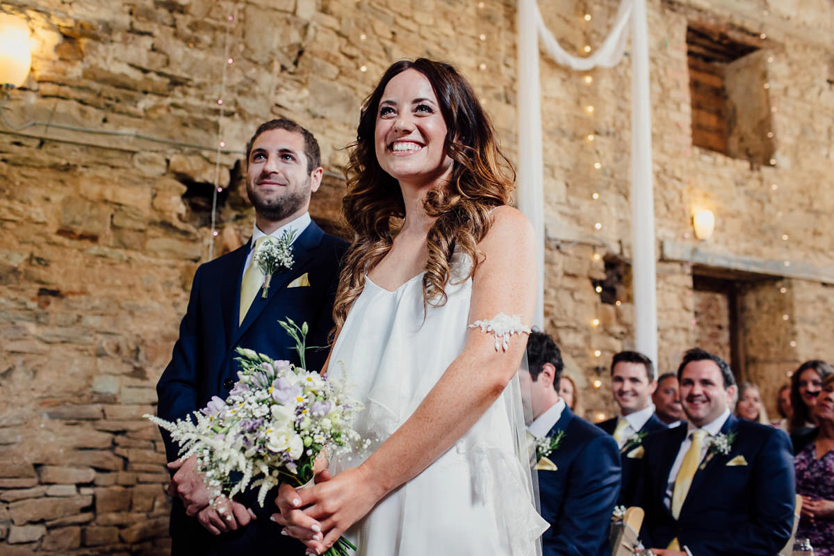 Gemma wore a boho inspired wedding dress by Wilden bride for her lovely Spring country house wedding in Devon. Images by Freckle Photography.