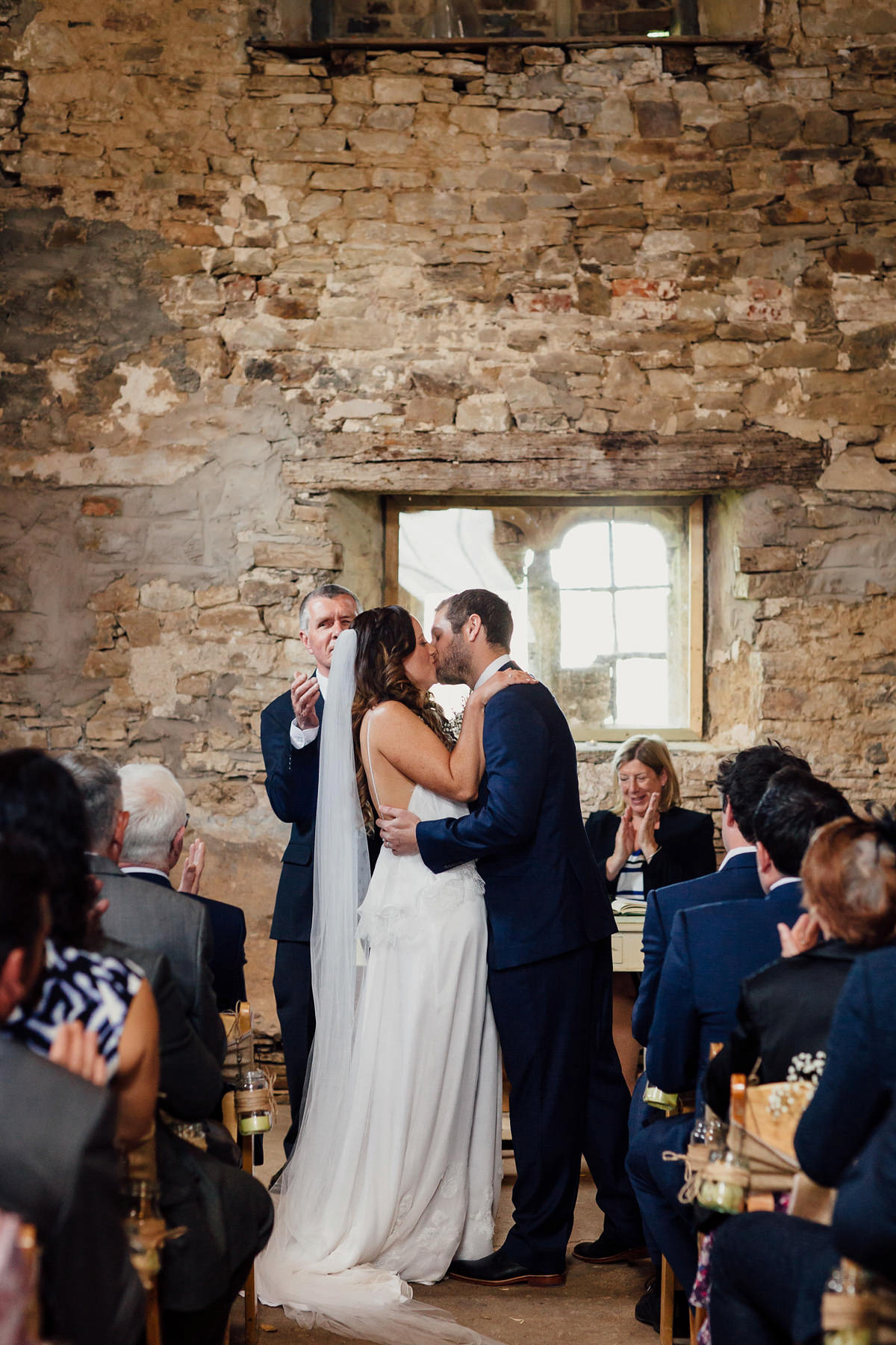 Gemma wore a boho inspired wedding dress by Wilden bride for her lovely Spring country house wedding in Devon. Images by Freckle Photography.