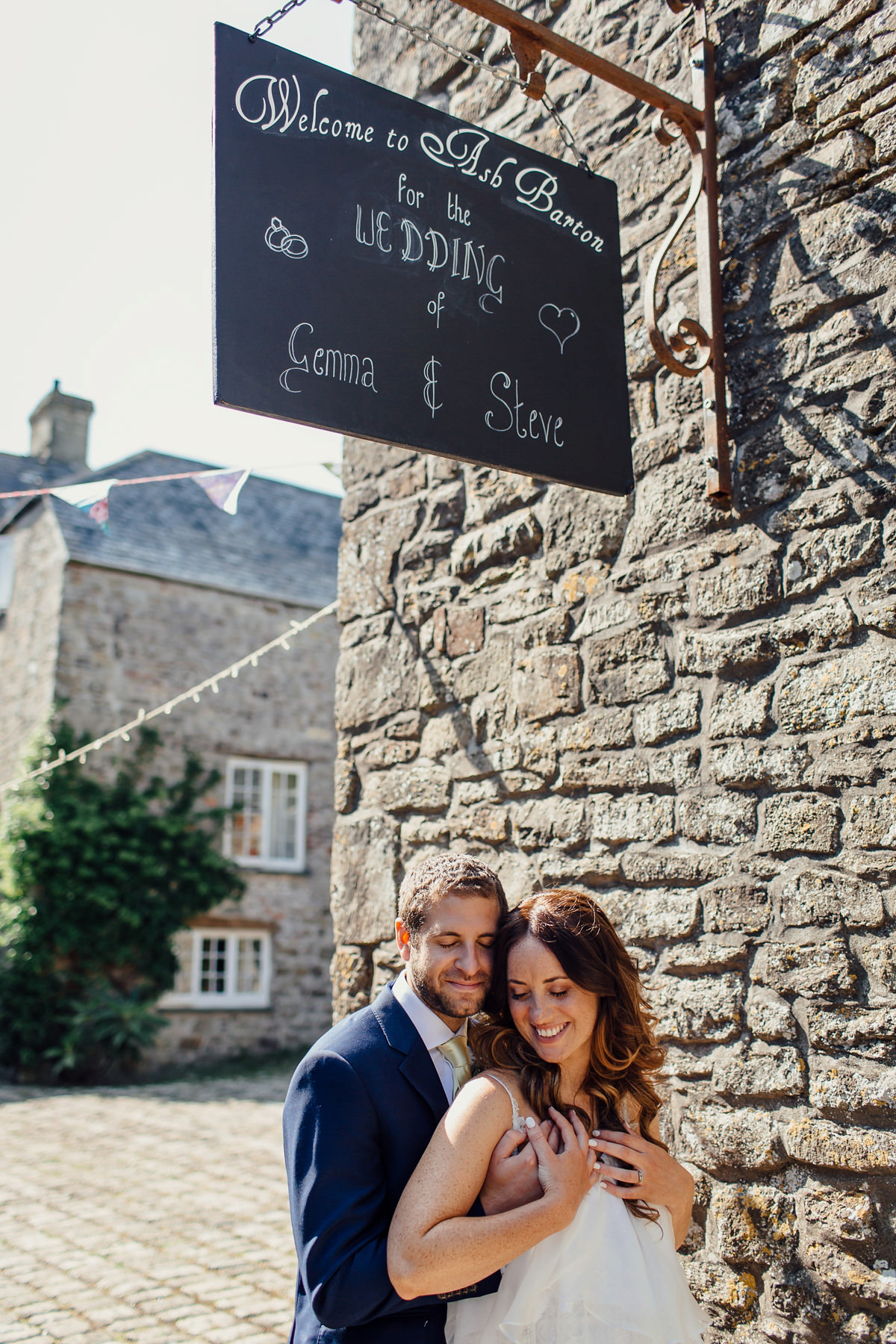 Gemma wore a boho inspired wedding dress by Wilden bride for her lovely Spring country house wedding in Devon. Images by Freckle Photography.