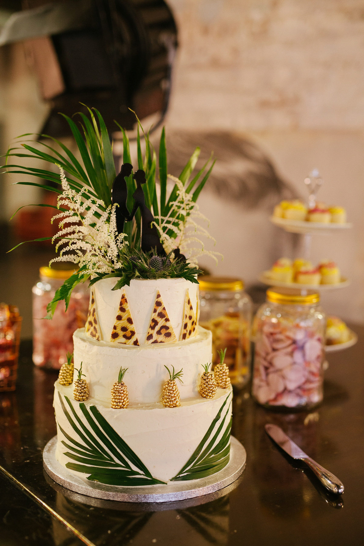 Emma wore Rime Aradaky separates and a polka dot veil by Luna Bea, for her fun, relaxed and cool East London wedding at MC Motors in Dalston. Photography by Emma & Pete.