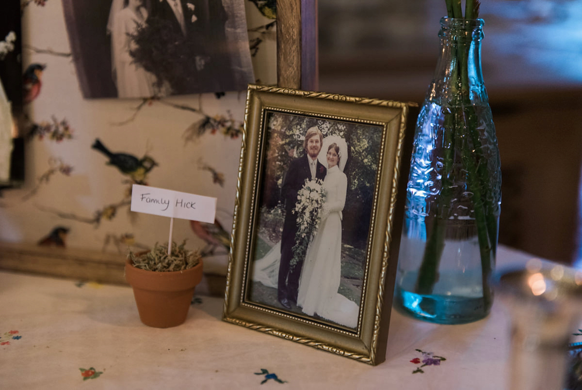 Suzi wears a Yolancris dress and flower crown for her rustic, intimate wedding in the Lake District. Photography by Sarah Folega.