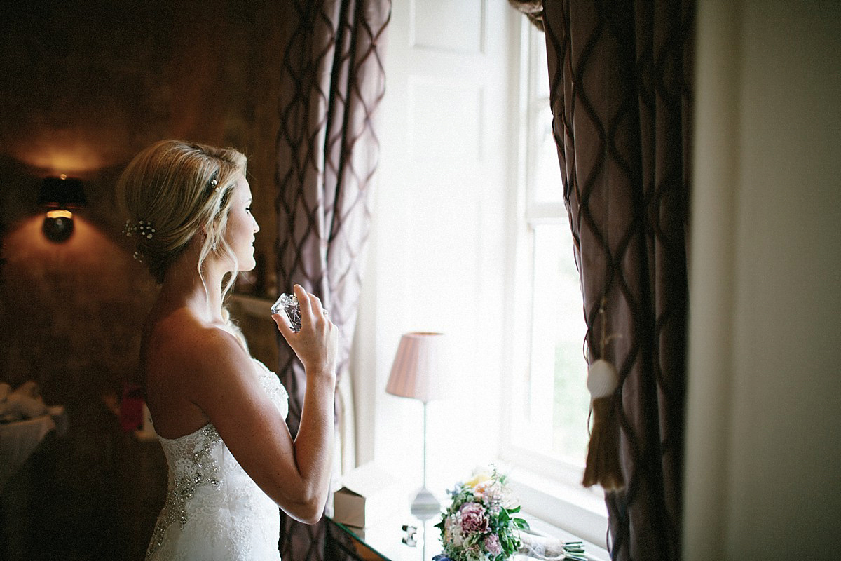 Lauren wore an Enzoani gown and a fishtail braid for her pretty, pastel colour Autumn wedding at Preston Court. Photography by Jacob & Pauline.