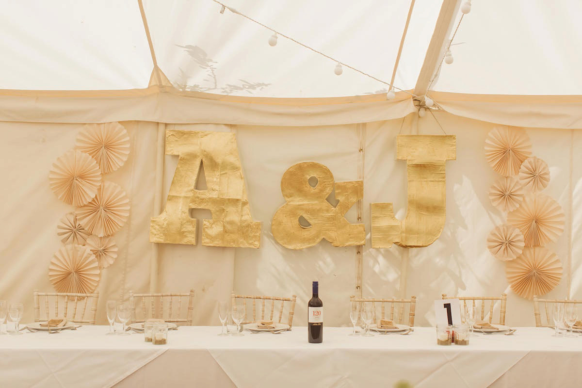 Bride Anna wore a feminine and bohemian inspired Rembo Styling dress for her wedding at her husbands family home in Devon. Photography by Jay Rowden.