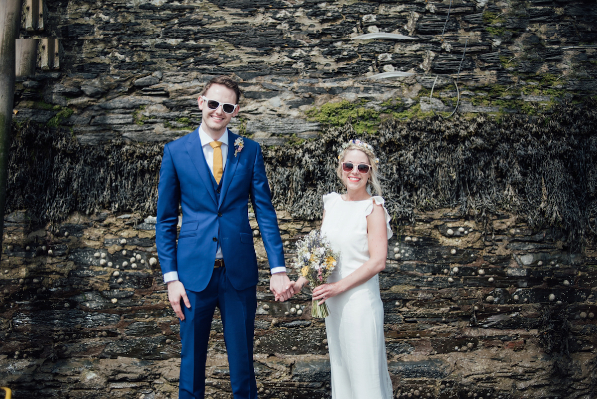 Mel wore two Belle & Bunty gowns for her English country garden wedding in Cornwall. Photography by Liberty Pearl.