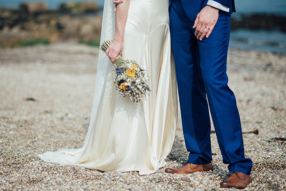 Mel wore two Belle & Bunty gowns for her English country garden wedding in Cornwall. Photography by Liberty Pearl.