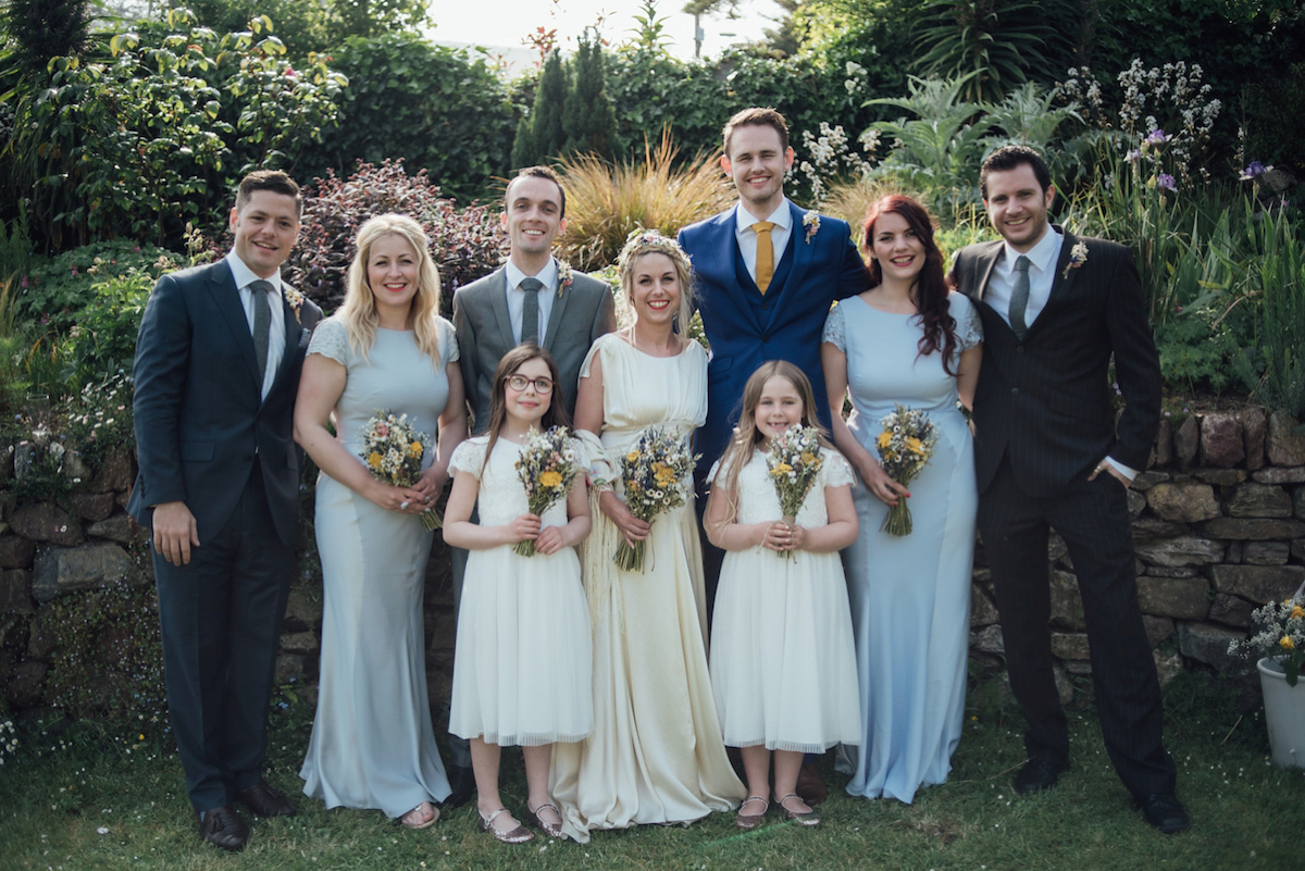 Mel wore two Belle & Bunty gowns for her English country garden wedding in Cornwall. Photography by Liberty Pearl.