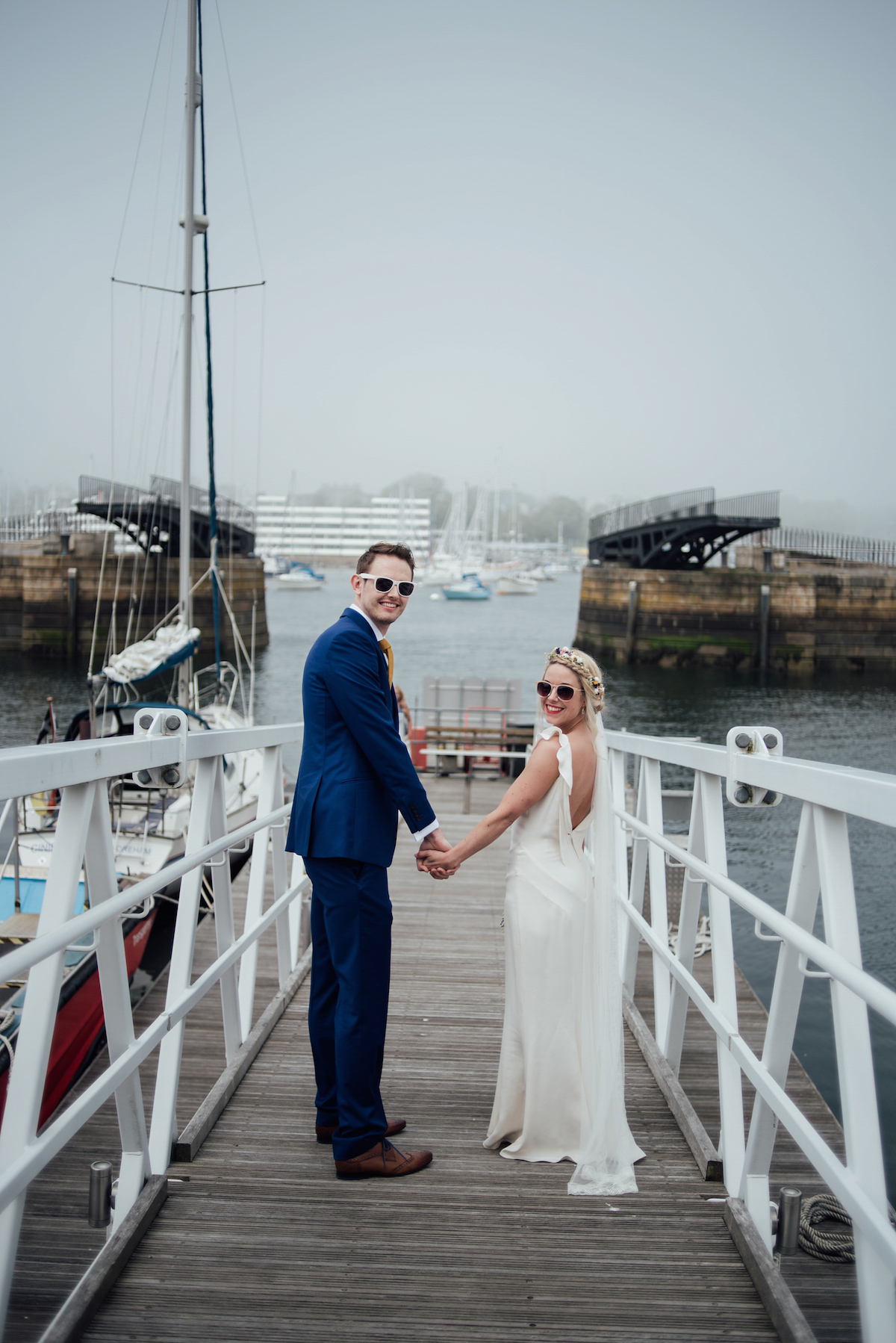 Mel wore two Belle & Bunty gowns for her English country garden wedding in Cornwall. Photography by Liberty Pearl.