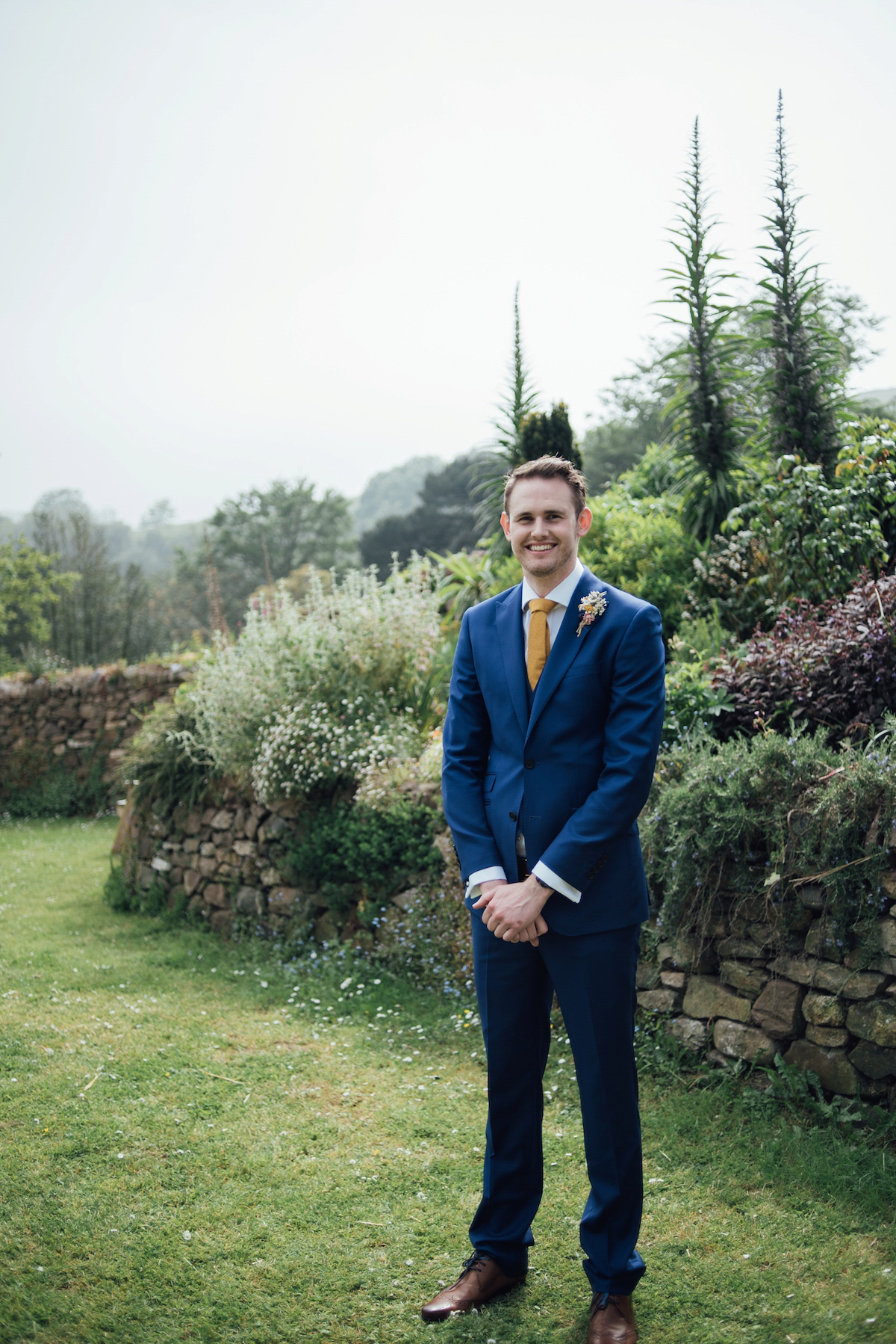 Mel wore two Belle & Bunty gowns for her English country garden wedding in Cornwall. Photography by Liberty Pearl.