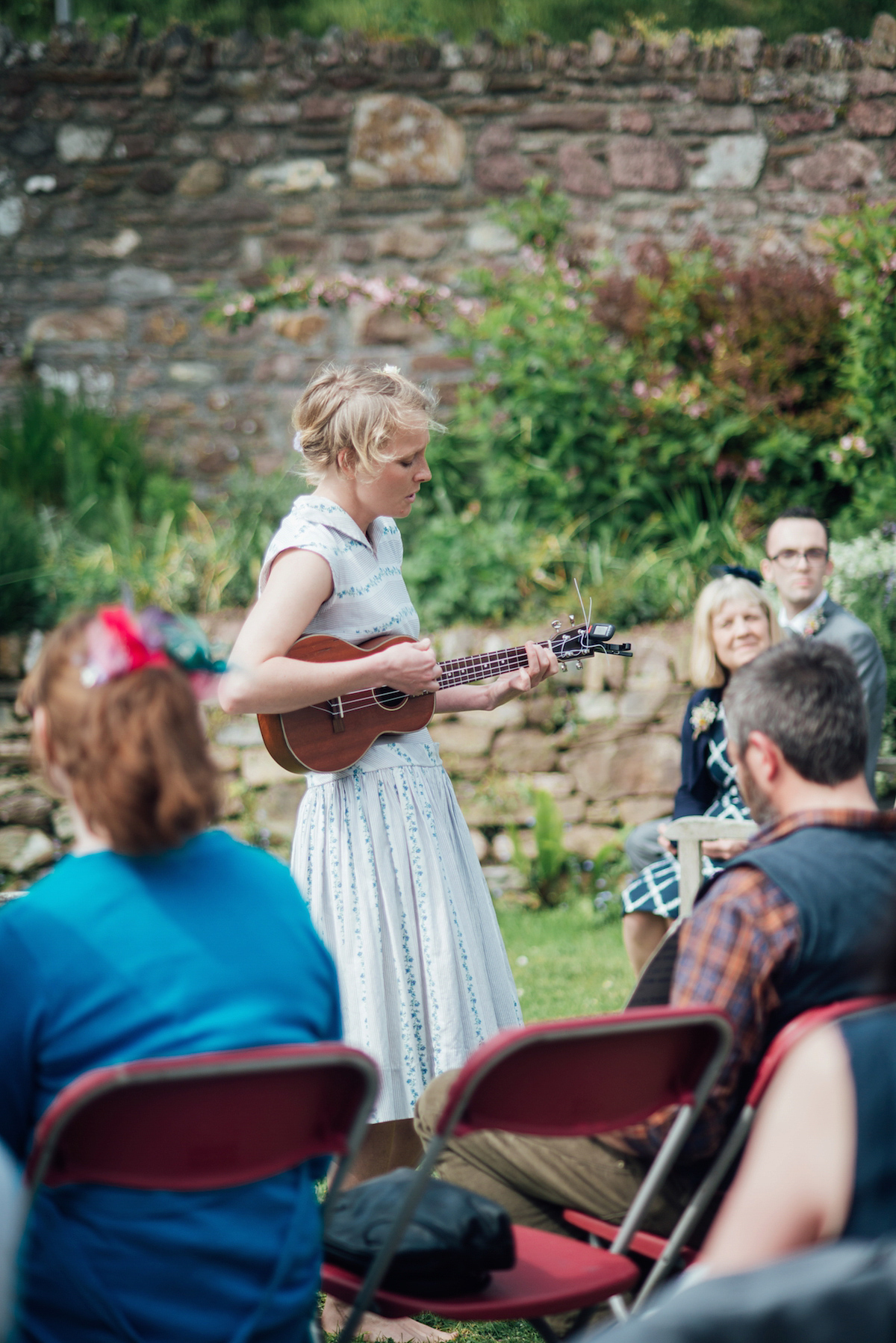 Mel wore two Belle & Bunty gowns for her English country garden wedding in Cornwall. Photography by Liberty Pearl.