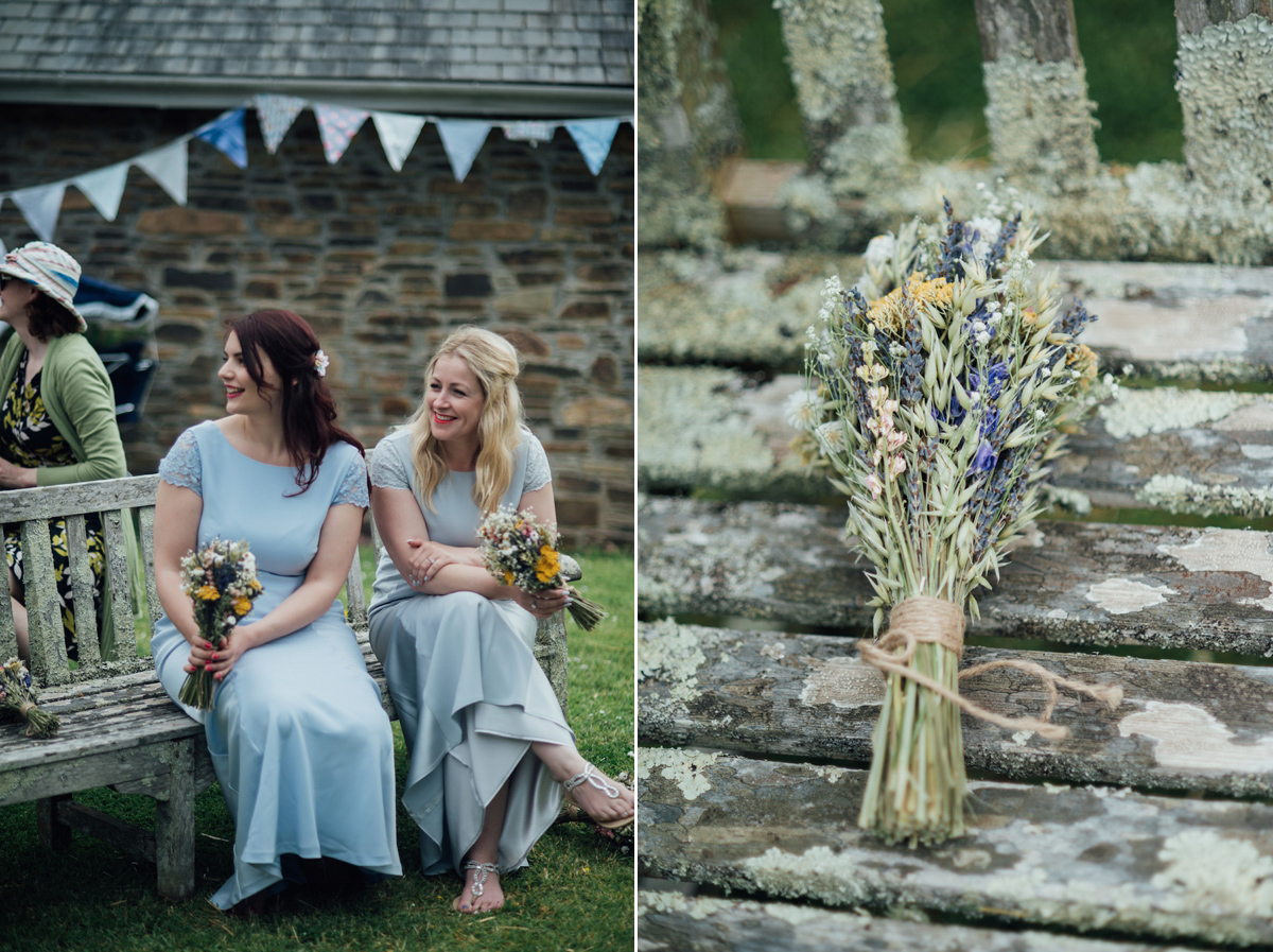 Mel wore two Belle & Bunty gowns for her English country garden wedding in Cornwall. Photography by Liberty Pearl.